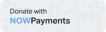 Crypto donation button by NOWPayments